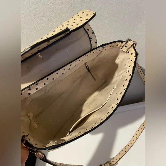 Kate 💛Spade Kennedy Marra Snake Flamingo Dot Embossed Leather - Picture 8 of 15